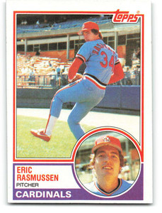 1983 Topps #594 Eric Rasmussen VG St. Louis Cardinals 