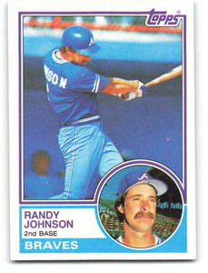 1983 Topps #596 Randy Johnson VG RC Rookie Atlanta Braves 