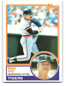 1983 Topps #613 Mike Ivie VG Detroit Tigers 