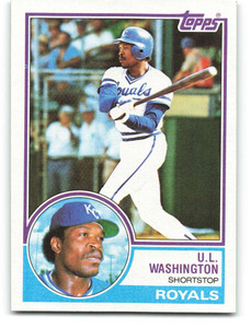 1983 Topps #687 U.L. Washington VG Kansas City Royals 