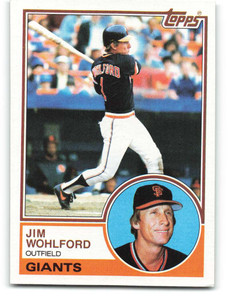 1983 Topps #688 Jim Wohlford VG San Francisco Giants 