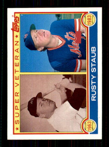 1983 Topps #741 Rusty Staub SV VG Houston Colt .45's/New York Mets 