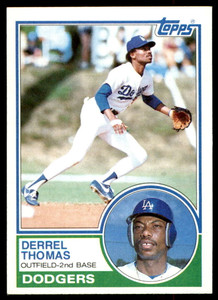 1983 Topps #748 Derrel Thomas VG Los Angeles Dodgers 