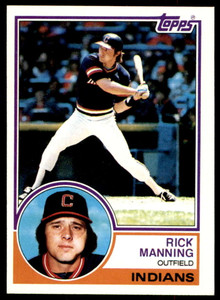 1983 Topps #757 Rick Manning VG Cleveland Indians 