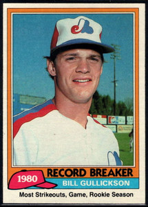 1981 Topps #203 Bill Gullickson RB VG Montreal Expos 