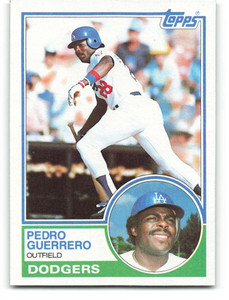 1983 Topps #425 Pedro Guerrero VG Los Angeles Dodgers 