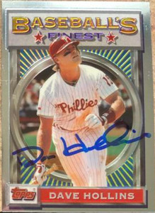 Dave Hollins Autographed 1993 Topps Finest #23