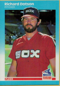 1987 Fleer #495 Richard Dotson NM Chicago White Sox 
