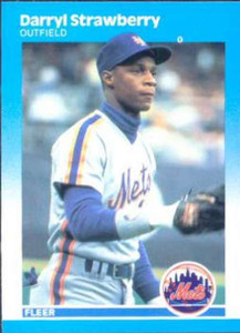1987 Fleer #23 Darryl Strawberry NM New York Mets 