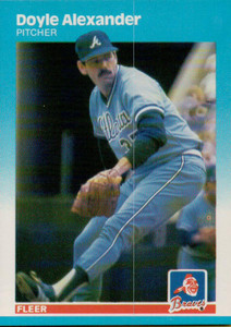 1987 Fleer #510 Doyle Alexander NM Atlanta Braves 