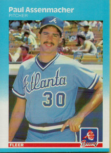 1987 Fleer #511 Paul Assenmacher NM RC Rookie Atlanta Braves 