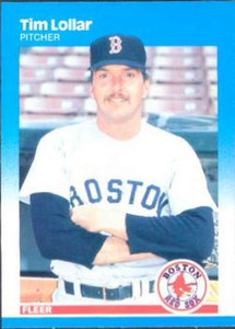 1987 Fleer #38 Tim Lollar NM Boston Red Sox 