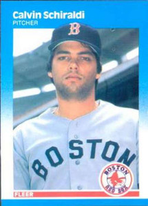 1987 Fleer #44 Calvin Schiraldi NM Boston Red Sox 