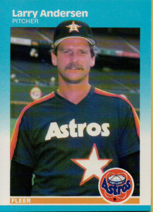 1987 Fleer #49 Larry Andersen NM Houston Astros 
