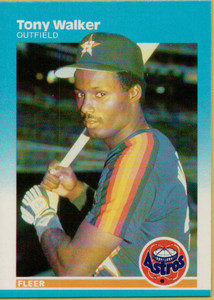 1987 Fleer #71 Tony Walker NM Houston Astros 