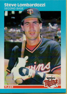 1987 Fleer #547 Steve Lombardozzi NM Minnesota Twins 
