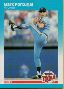 1987 Fleer #548 Mark Portugal NM RC Rookie Minnesota Twins 