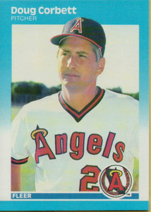 1987 Fleer #76 Doug Corbett NM California Angels 