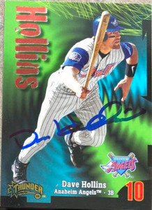 Dave Hollins Autographed 1999 Skybox Thunder #197