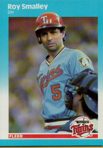 1987 Fleer #552 Roy Smalley NM Minnesota Twins 