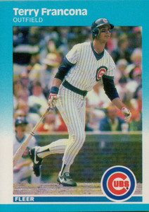 1987 Fleer #564 Terry Francona NM Chicago Cubs 