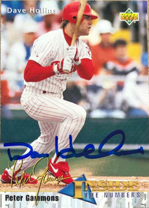 Dave Hollins Autographed 1993 Upper Deck Inside the Numbers #458