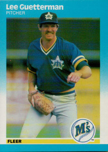 1987 Fleer #585 Lee Guetterman NM RC Rookie Seattle Mariners 