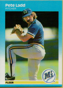 1987 Fleer #588 Pete Ladd NM Seattle Mariners 