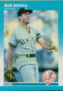 1987 Fleer #114 Bob Shirley NM New York Yankees 