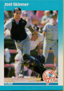 1987 Fleer #115 Joel Skinner NM New York Yankees 