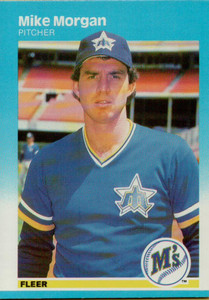 1987 Fleer #591 Mike Morgan NM Seattle Mariners 