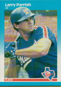 1987 Fleer #134 Larry Parrish NM Texas Rangers 