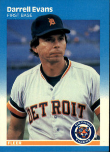 1987 Fleer #150 Darrell Evans NM Detroit Tigers 