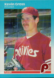 1987 Fleer #174 Kevin Gross NM Philadelphia Phillies 