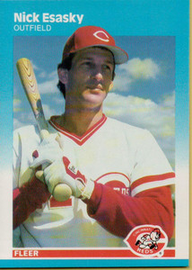 1987 Fleer #201 Nick Esasky NM Cincinnati Reds 