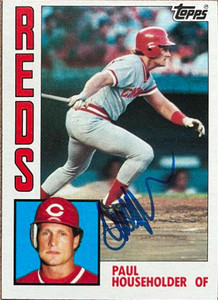 Paul Householder Autographed 1984 Topps #214 Cincinnati Reds Card