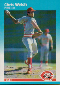 1987 Fleer #217 Chris Welsh NM Cincinnati Reds 