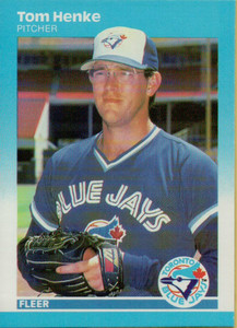1987 Fleer #228 Tom Henke NM Toronto Blue Jays 