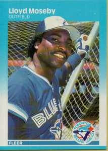 1987 Fleer #236 Lloyd Moseby NM Toronto Blue Jays 