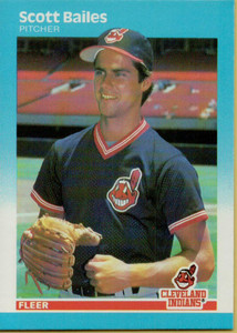 1987 Fleer #242 Scott Bailes NM RC Rookie Cleveland Indians 