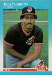 1987 Fleer #248 Tom Candiotti NM Cleveland Indians 