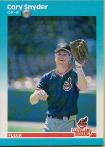 1987 Fleer #260 Cory Snyder NM Cleveland Indians 