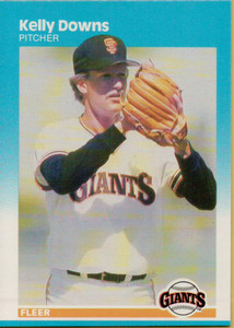 1987 Fleer #272 Kelly Downs NM RC Rookie San Francisco Giants 
