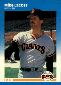 1987 Fleer #277 Mike LaCoss NM San Francisco Giants 