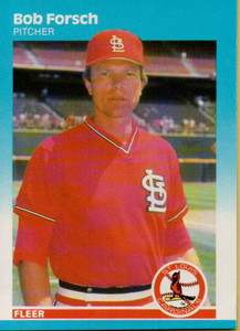 1987 Fleer #295 Bob Forsch NM St. Louis Cardinals 