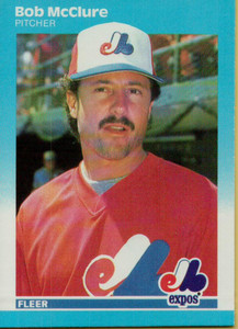 1987 Fleer #325 Bob McClure NM Montreal Expos 