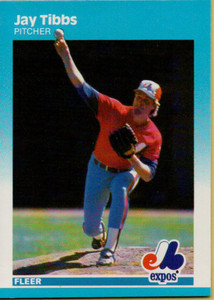 1987 Fleer #333 Jay Tibbs NM Montreal Expos 