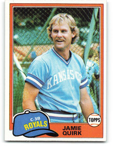 1981 Topps #507 Jamie Quirk VG Kansas City Royals 