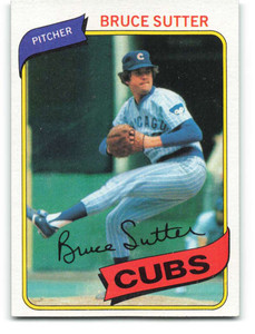 SOLD 17408 1980 Topps #17 Bruce Sutter VG Chicago Cubs 