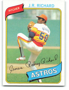 1980 Topps #50 J.R. Richard VG Houston Astros 